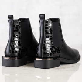 Elegantes botas Chelsea de Sergio Leone negro 3