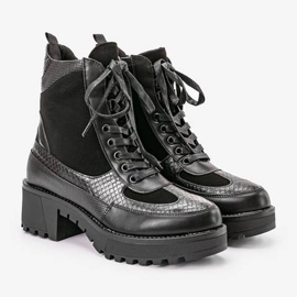 Negro Tacones planos Black Vel 1