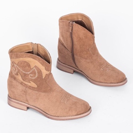 Botines beige Ana caqui 1