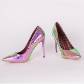 Tacones altos morado claro Nadia violeta 2