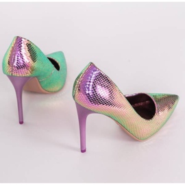 Tacones altos morado claro Nadia violeta 3