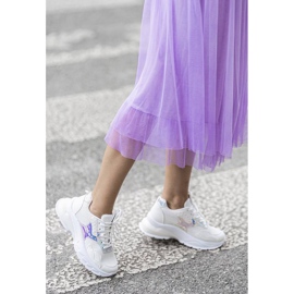 Zapatillas blancas Modern Girl gris 1