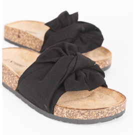 Zapatillas negras con lazo Step Of Pleasure negro 1 Zapatillas negras con lazo Step Of Pleasure negro 1