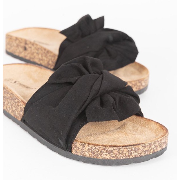 Zapatillas negras con lazo Step Of Pleasure negro 1