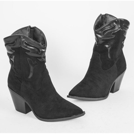 Botas de vaquero negras con una parte superior Hallie más alta negro 1