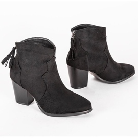 Botas de vaquero negras en el puesto de Abigail negro 1