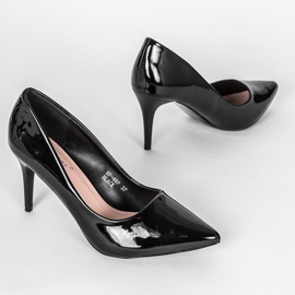 Tacones lacados en negro grecia 1