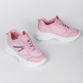 Zapatillas rosas con suelas gruesas de Alice rosado 2