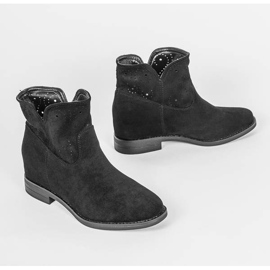 Botas negras en una cuña de interior Mily negro 1