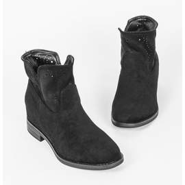 Botas negras en una cuña de interior Mily negro 2