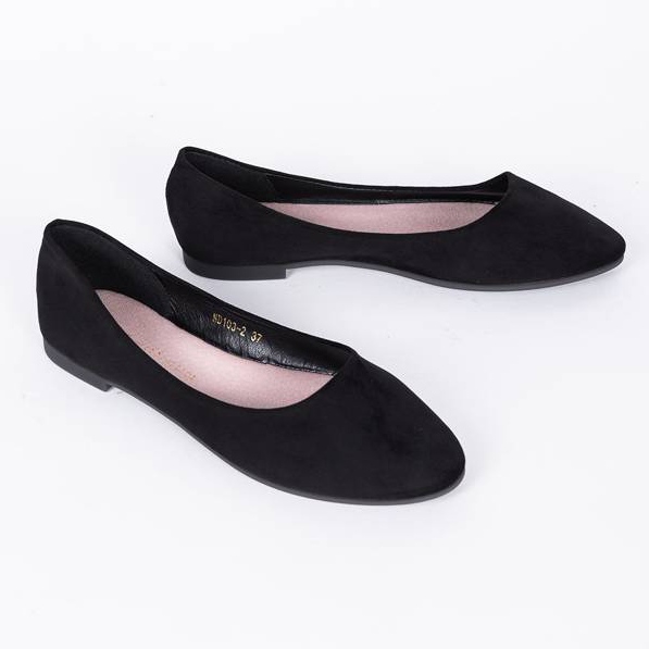 Balerinas negras con puntera de almendra Balers negro 1 Balerinas negras con puntera de almendra Balers negro 1