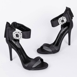 Sandalias negras de tacón alto Amelia negro 2