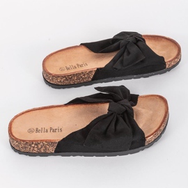 Zapatillas negras con lazo Sunny negro 2