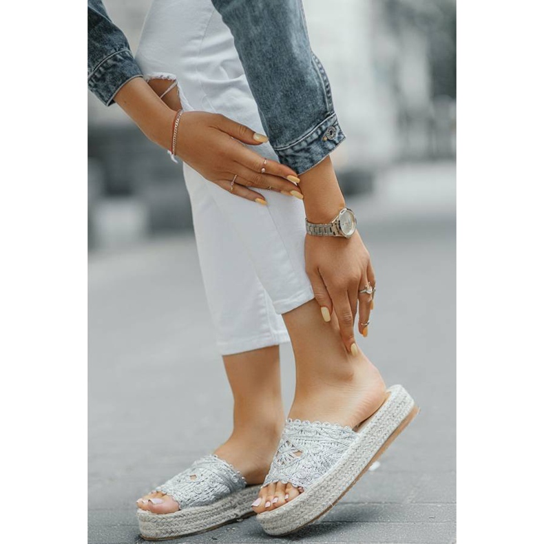 Zapatillas plateadas en la plataforma Sudden Draft 1 Zapatillas plateadas en la plataforma Sudden Draft 1