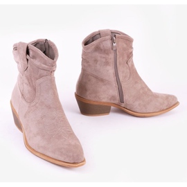 Botas de vaquero gris-marrón en el poste Bowi Bowi 2 Botas de vaquero gris-marrón en el poste Bowi Bowi 2