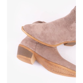 Botas de vaquero gris-marrón en el poste Bowi Bowi 3