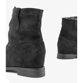 Botas negras con tacón de cuña Buenna cubierto negro 2