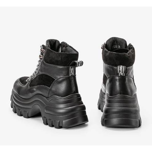 Zapatillas negras en la plataforma Big City Girl negro 2