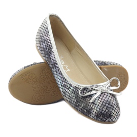 American Club Bailarinas American C061 gris para niña 3