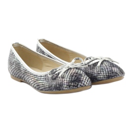 American Club Bailarinas American C061 gris para niña 4