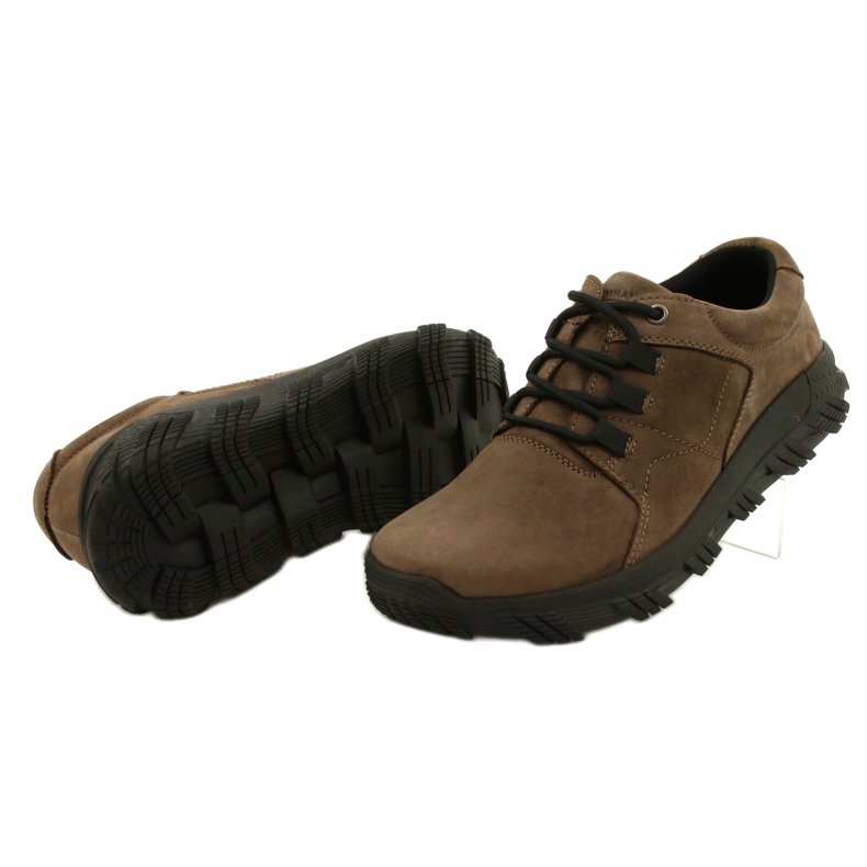 Zapatillas hombre confort American Club CY18 / 21 marrón 4