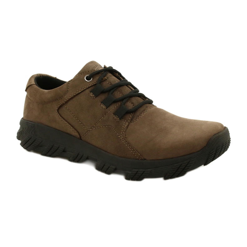 Zapatillas hombre confort American Club CY18 / 21 marrón 1