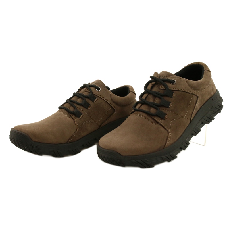 Zapatillas hombre confort American Club CY18 / 21 marrón 3