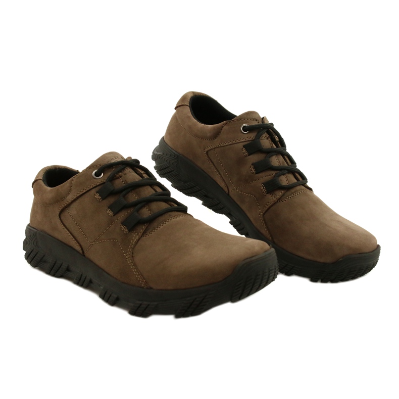 Zapatillas hombre confort American Club CY18 / 21 marrón 6