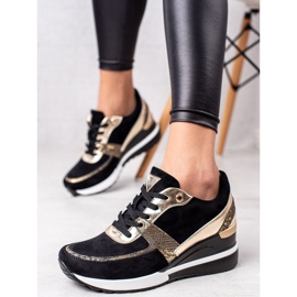 Zapatillas VINCEZA negras y doradas negro dorado 4