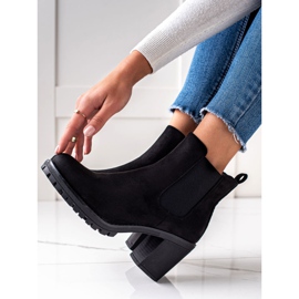 Seastar Botas clásicas de tacón alto negro 3