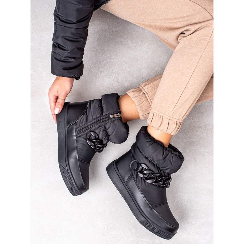 S. BARSKI Botas de nieve con cadena S.BARSKI negro 2 S. BARSKI Botas de nieve con cadena S.BARSKI negro 2