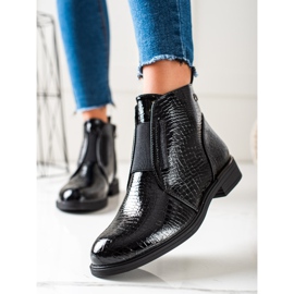 Botas negras de moda de Sergio Leone negro 2