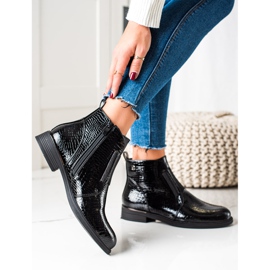 Botas negras de moda de Sergio Leone negro 4