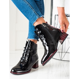 S. BARSKI Botas con cordones y tacones altos de S.BARSKI negro 3