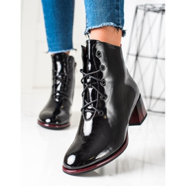 S. BARSKI Botas con cordones y tacones altos de S.BARSKI negro 4