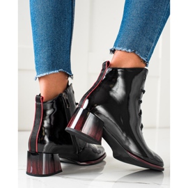 S. BARSKI Botas con cordones y tacones altos de S.BARSKI negro 2 S. BARSKI Botas con cordones y tacones altos de S.BARSKI negro 2