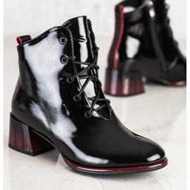 S. BARSKI Botas con cordones y tacones altos de S.BARSKI negro 1 S. BARSKI Botas con cordones y tacones altos de S.BARSKI negro 1