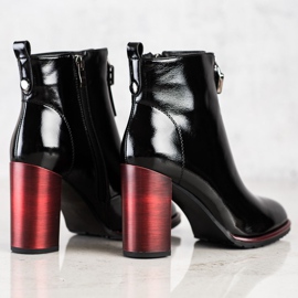 S. BARSKI Botas barnizadas con estilo S.BARSKI negro 1 S. BARSKI Botas barnizadas con estilo S.BARSKI negro 1