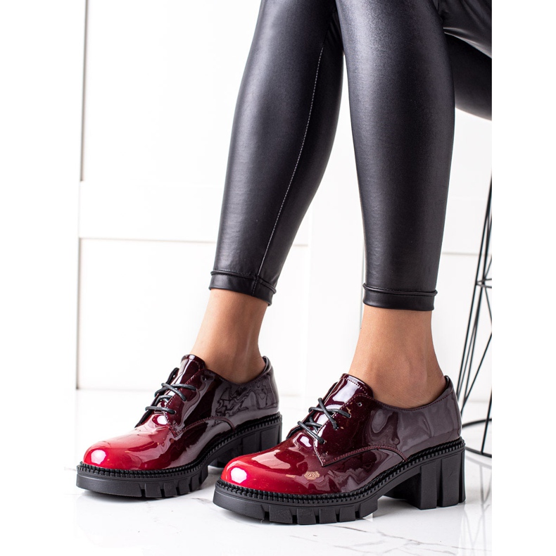 S. BARSKI Zapatos lacados S.BARSKI rojo 2