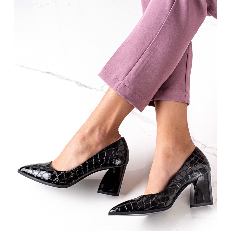 S. BARSKI Zapatos de salón con cuero ecológico S.BARSKI negro 1