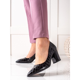 S. BARSKI Zapatos de salón con cuero ecológico S.BARSKI negro 3