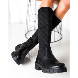 Seastar Botas de plataforma acolchadas negro 4