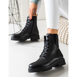 Botas con cordones de Workery Sergio Leone negro 3