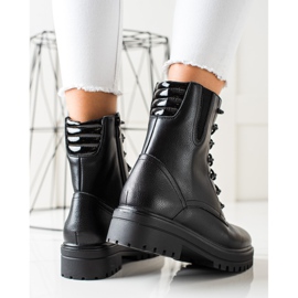 Botas con cordones de Workery Sergio Leone negro 5