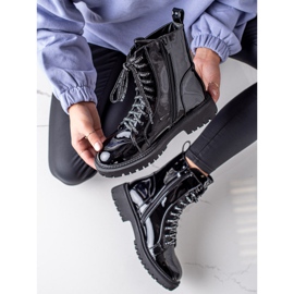 Goodin Charol Botas Amor negro 2 Goodin Charol Botas Amor negro 2