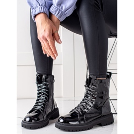 Goodin Charol Botas Amor negro 3