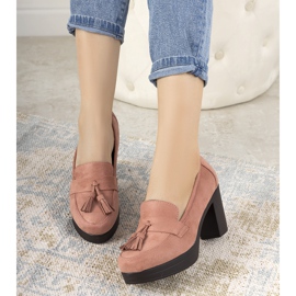 Mocasines rosas en el poste Himmel rosado 1 Mocasines rosas en el poste Himmel rosado 1