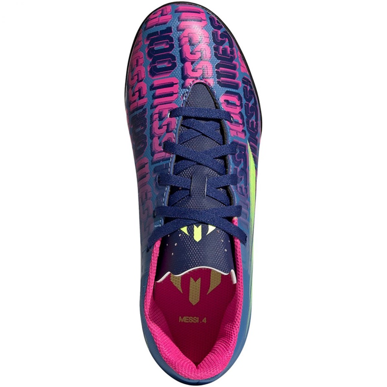 Botas de fútbol adidas X Speedflow Messi.4 Tf Jr FY6911 multicolor azul 1 Botas de fútbol adidas X Speedflow Messi.4 Tf Jr FY6911 multicolor azul 1