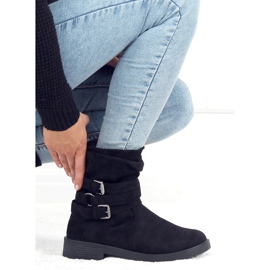 Botas planas negras 518-12 Black negro 3