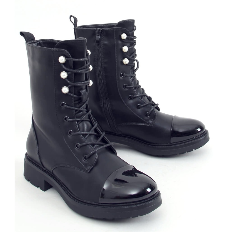 Black Workers para mujer con perlas 4343 Black negro 2 Black Workers para mujer con perlas 4343 Black negro 2